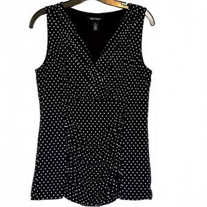 WHBM polka dot tank blouse